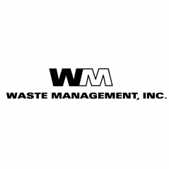 Laser Etched Waste Management Logo